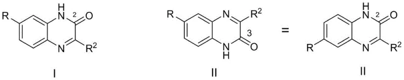 Structural comparison of Quinoxaline-2-one (I) and Quinoxaline-3-one (II) isomers