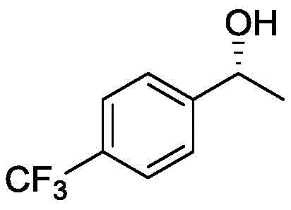 Chemical structure of the target chiral intermediate (R)-1-(4-trifluoromethylphenyl) ethanol