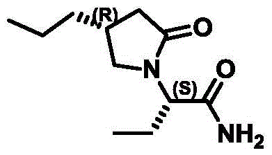 Chemical structure of Brivaracetam showing the core pyrrolidinone ring