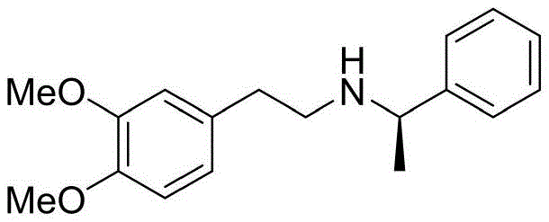 Schematic diagram of the novel asymmetric synthesis route for (R)-5'-methoxylaudanosine utilizing chiral inducers
