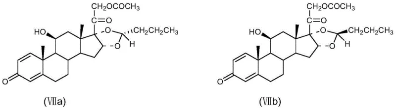 Structural comparison of R-isomer (VIIa) and S-isomer (VIIb) highlighting stereochemical differences at C-22