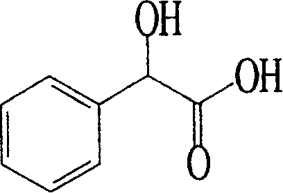 Chemical Structure of Mandelic Acid showing the chiral center essential for pharmaceutical applications