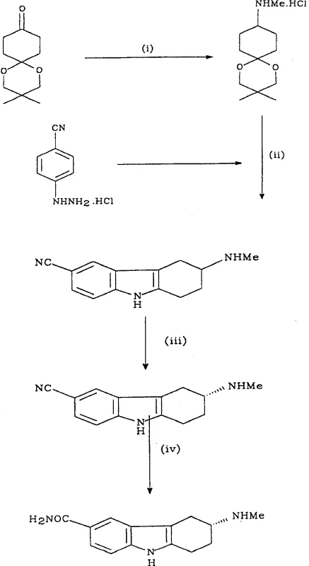 Complete synthetic route from protected cyclohexanedione to R-(+)-6-carboxamido-3-N-methylamino-1,2,3,4-tetrahydrocarbazole succinate