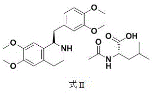 Structure of R-tetrahydropapaverine-N-acetyl-L-leucine salt