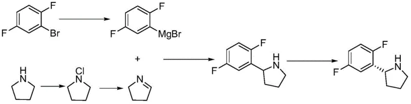 Conventional multi-step synthesis route showing complex isolation requirements