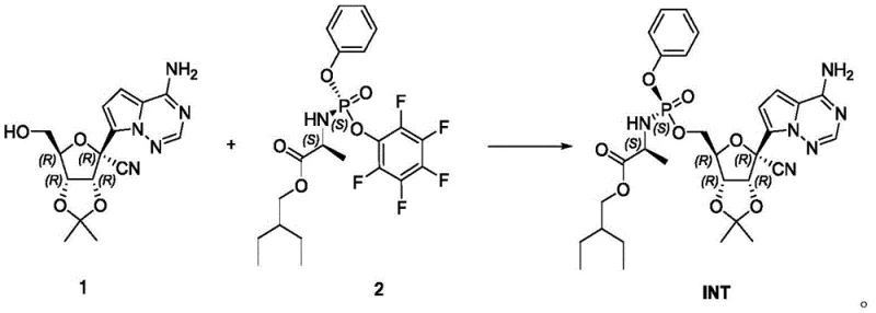 Novel synthesis of INT using perfluorinated solvent extraction