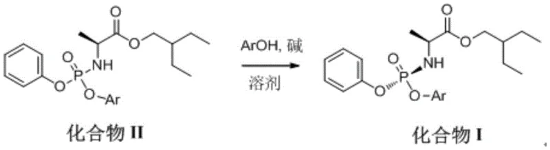 Novel catalytic reaction scheme converting Compound II to Compound I with high yield