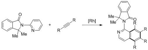 Specific examples of polysubstituted aminoisoquinoline derivatives synthesized using the rhodium catalysis method
