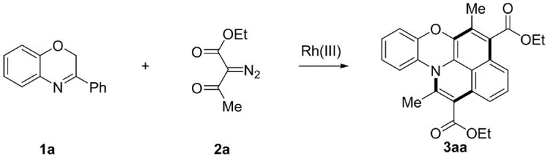 Specific example of synthesis yielding diethyl isoquinoline phenoxazine dicarboxylate