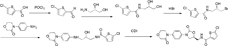 Prior art synthesis route involving phosphorus trichloride and acylation