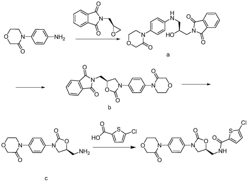 Conventional synthesis route using EDCI showing lower efficiency