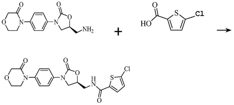 Novel synthesis route using CDI or DCC condensing agents for Rivaroxaban
