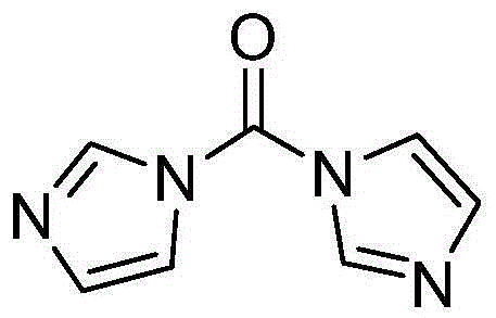 Chemical structure of N,N'-carbonyldiimidazole (CDI) reagent