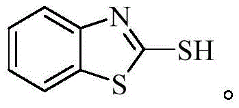Structure of unsubstituted 2-mercapto-benzothiazole used in comparative examples