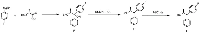 Conventional synthetic route involving Grignard addition and hydrosilylation steps