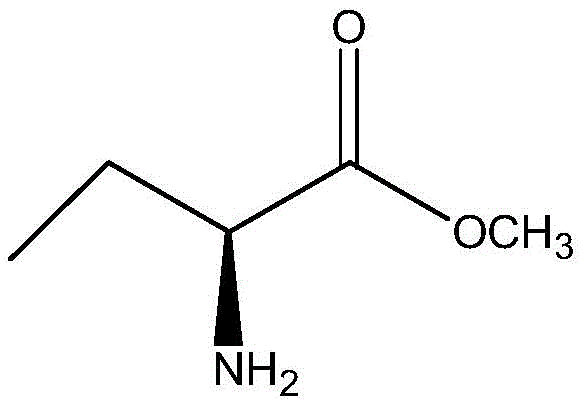 Structural formula of substrate methyl (S)-2-aminobutyric acid