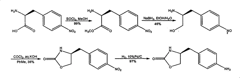 Conventional synthetic route using phosgene showing low yield and toxicity issues