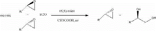 Application of (S,S)-salen Co(II) catalyst in the hydrolytic kinetic resolution of terminal epoxides