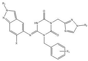 Chemical structure of Formula (I) representing the high-purity antiviral intermediate target