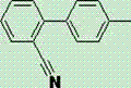 Molecular structure of 2-cyano-4'-methylbiphenyl (Sartan Biphenyl) showing the biphenyl core with cyano and methyl functional groups