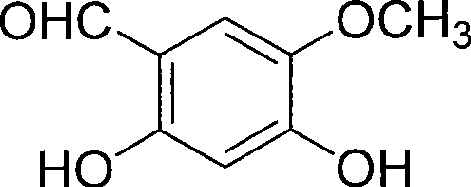 Structure of intermediate 2,4-dihydroxy-5-methoxybenzaldehyde