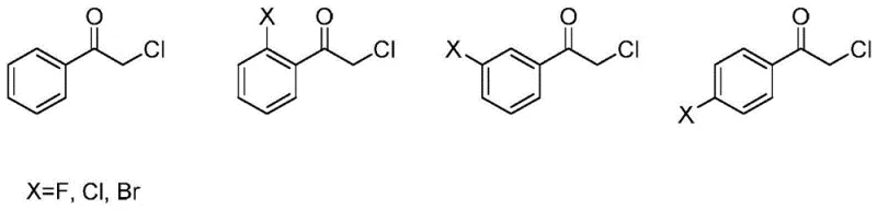 Specific examples of acetophenone derivative substrates including halogenated variants