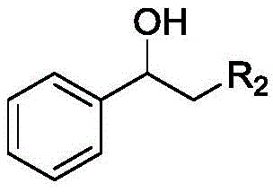 Structure of aromatic secondary alcohol substrates with variable R2 groups