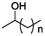 Structure of aliphatic secondary alcohol substrates with variable chain length n