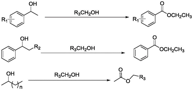 General reaction scheme showing oxidative cleavage of secondary alcohols to carboxylic esters using Co-N-C catalyst