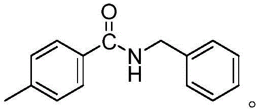Chemical structure of N-benzyl-4-methylbenzamide synthesized with high yield
