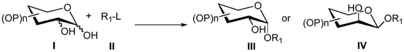 General reaction scheme for selective synthesis of 1,2-cis-glycoside compounds using unprotected donors and Ni/Fe catalysts