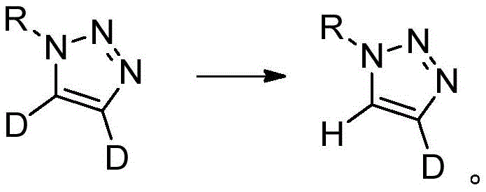 Reaction scheme for C4-deuteration via deuterium-hydrogen exchange starting from dideutero precursors