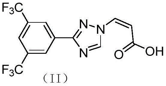 Chemical structure of the key Selinexor intermediate (II)