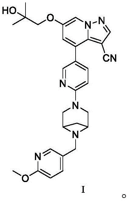 Chemical structure of Selpercatinib (Formula I) showing the core pyrazolo[1,5-a]pyridine scaffold