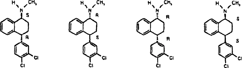 Diagram illustrating the four possible stereoisomers (cis and trans enantiomers) highlighting the target 1S,4S configuration