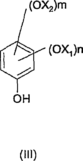 Final phenol product structure Formula III after hydrolysis
