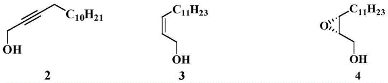 Step 1 reaction scheme showing Nickel Boride catalyzed hydrogenation of alkyne to Z-alkene