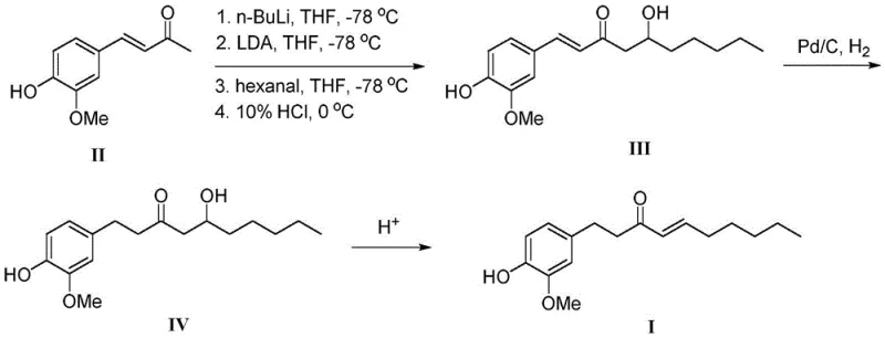 Prior art synthetic route involving cryogenic conditions and hydrogenation