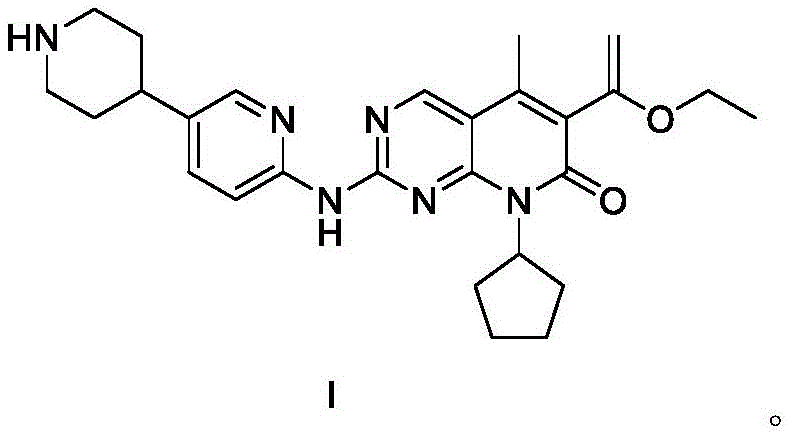 Chemical structure of CDK4/6 kinase inhibitor SHR6390 (Formula I)
