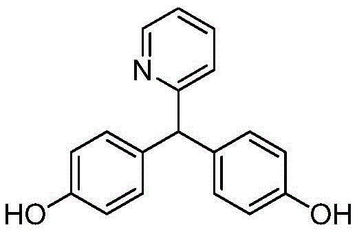 Chemical structure of 4,4'-(2-pyridylmethylene)diphenol, the core intermediate for sodium picosulfate synthesis