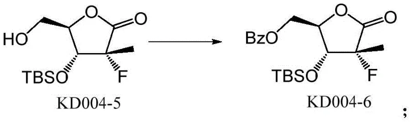 Benzoylation of the terminal hydroxyl group to form KD004-6