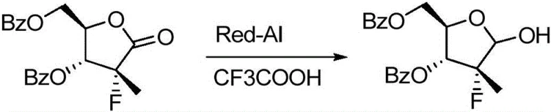 Prior art reduction reaction using Red-Al showing harsh conditions