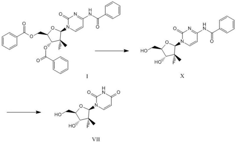 Novel synthesis route using LDA deprotection and NaClO oxidation