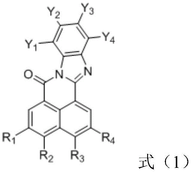 General chemical structure of Solvent Yellow 184 derivative showing variable substituents Y and R groups