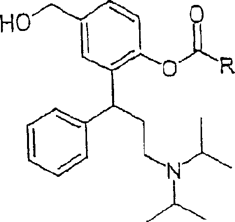 General Formula A showing the structure of 3,3-diphenylpropylamine derivatives before salt formation