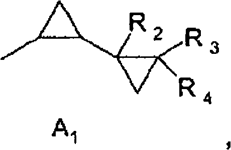 General chemical structure of formula I representing the sterically hindered amine products