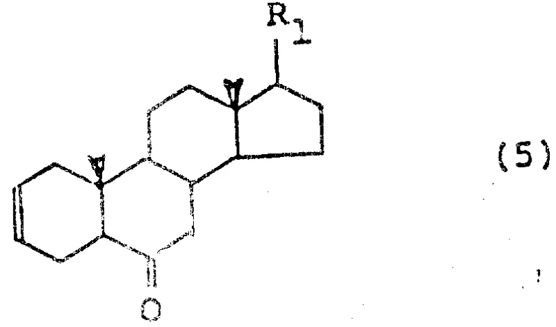 Chemical structure of the target steroid derivative Formula 5 used as a brassinosteroid intermediate