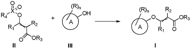 Novel reaction scheme showing coupling of Formula II and Formula III to form Formula I without metal catalyst