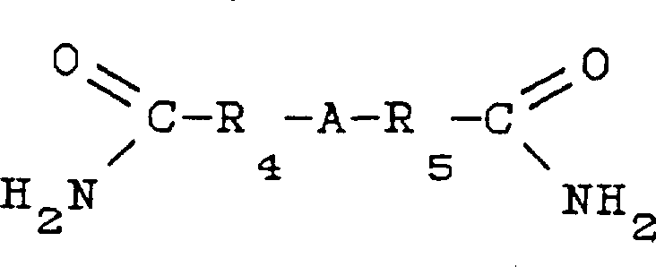 General formula for diamide nucleophilic compounds used in the synthesis