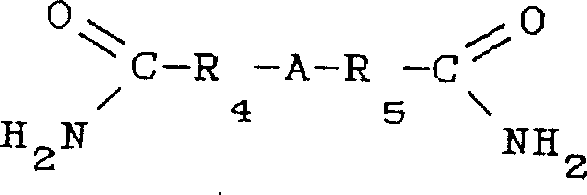 General chemical structure of operable diamide nucleophiles used in the synthesis process